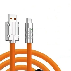 Tùy chỉnh Silicone mềm Bán buôn USBA USB C Micro usbl sạc cáp cho iPhone Samsung Huawei - Product Image 1