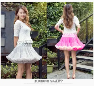 Women Flower Style Lolita Petticoats Crinoline Inner Bustle Cosplay Tutu Puffy Cancan Skirt Under Wedding Dresses