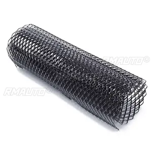 Rejilla de malla hexagonal universal de aluminio de 100cmx33cm para coche, cubierta de parachoques, guardabarros, ventilación del capó, sección de rejilla frontal - Product Image 2