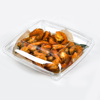 7 "8" 9 "MFPP boîte 2 3 compartiments emballage alimentaire à clapet MFPP récipient alimentaire avec couvercle à charnière