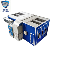 Cabine de peinture automobile électrique homologuée CE, chauffage électrique - 18KW 220V/380V, installation rapide pour garage/centre de réparation automobile