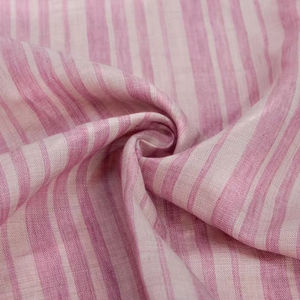 8516 #   ผ้าลินินย้อมสีแบบวัต ลายทาง 100% ลินิน กว้าง 138 ซม. น้ำหนัก 142 แกรม ระบายอากาศได้ดี เหมาะสำหรับตัดเย็บเสื้อผ้าฤดูใบไม้ผลิและฤดูร้อน - Product Image 1