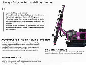 Foreuse de forage de trous de mine à percussion pour roche dure, machine de forage DTH, foreuse portable - Product Image 4