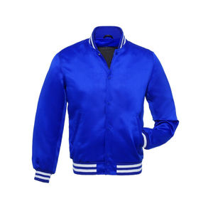 Ventes en gros de blousons aviateur coupe-vent de haute qualité, 100% nylon, avec logo, fermeture éclair, satin brillant, pour hommes - Product Image 4