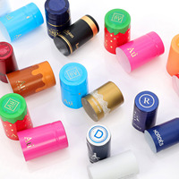 Capsules de bouteilles de vin en PVC avec logo personnalisé, ruban adhésif, capsules ROPP, inviolables, couleur personnalisée, vente en gros