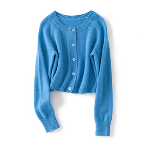 Maglioni di Cashmere per le donne di alta qualità <span class=keywords><strong>stile</strong></span> Casual di base comodo Cardigan in Cashmere maglieria - Product Image 4