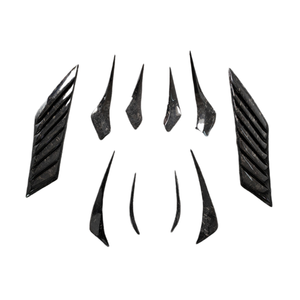 Kit de cuerpo de patrón forjado de fibra de carbono estilo EB para I8 con alerón delantero, parachoques trasero, labio, falda lateral de ventilación - Product Image 1