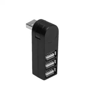 미니 고속 3 포트 2.0 USB 허브 데이터 전송 스플리터 270 회전 어댑터 맥북 PC 용