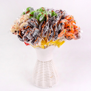 10g Halloween sucette Long bâton crâne forme sainte Explosions doux citron aromatisé sucre bonbons en gros petites collations - Product Image 1