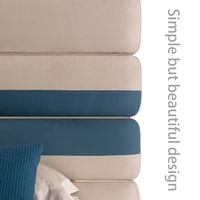 Ensemble de meubles de chambre à coucher au design simple de haute qualité, lit plateforme Queen, cadre de lit King Size en cuir, lits doubles modernes de luxe