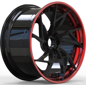 Jantes de voiture multi-rayons 2026 en vente flash, personnalisées en alliage 6061, jantes de voiture 5*112 5*120 <span class=keywords><strong>18</strong></span> 19 20 pouces, 2 pièces forgées - Product Image 1