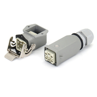 Wavetop-auto Square 5Core Moteur de broche refroidi par air Connecteur robuste Prise d'aviation pour broche CNC