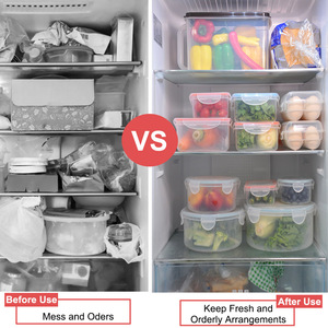 Bộ đồ ăn 12 món, hộp đựng thức ăn nhựa dùng được trong lò vi sóng, kín khí, bộ hộp đựng thức ăn chuẩn bị bữa ăn - Product Image 3