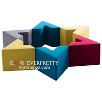 Muebles de oficina de diseño moderno, sala de recepción seccional, sillón reclinable de tela, juego de sofá de diseño de 3 plazas para área pública