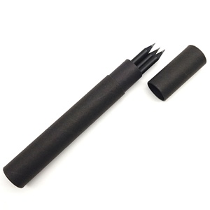 3pcs Đen gỗ bút chì thiết lập tùy chỉnh <span class=keywords><strong>Graphite</strong></span> HB đen bút chì bằng gỗ thiết lập với màu đen Kraft ống giấy cho quảng cáo và các sự kiện - Product Image 2