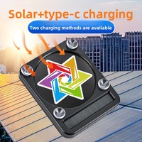 Nouvelle Décoration Intérieure de Voiture OLIVER, Lumière de Dessin Animé Pikachu, Alimentée par Énergie Solaire, Lumière Ambiante Triangulaire pour Fenêtre 12V, Lumière Sans Fil