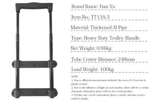 Heavy Duty Strong Waterproof User-Friendly Eco-Friendly Portable Instrument Box Accessories <b>Telescopic</b> Luggage Handle Thickened - Product Image 6