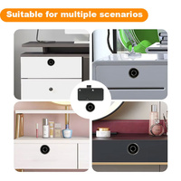 GRATEAIEN AEGC03 Serrure de meuble à empreinte digitale et clé USB, 12 mois d'autonomie, recharge USB