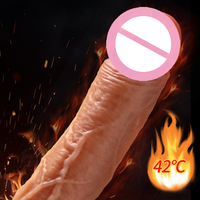 9-Zoll Vibrator Sexspielzeug Stoßender Dildo, Realistischer Sicherheits-Silikon-Dildo mit 10 Stoß- und Vibrationsmodi für Frauen Vagina Anal Sex