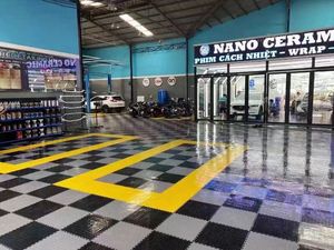 100% <span class=keywords><strong>PVC</strong></span> facile à nettoyer anti-UV <span class=keywords><strong>Pvc</strong></span> Carreaux de sol de garage Carreaux de sol modulaires <span class=keywords><strong>Dalle</strong></span> de garage - Product Image 2