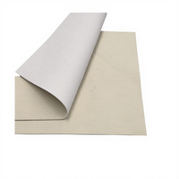Feuilles de néoprène SBR gaufrées beige, tissu composite simple face, antidérapant, doux, respirant, élastique, durable, en rouleau, qualité mousse
