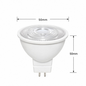 หลอดไฟ LED สปอตไลท์ MR16 ปรับความสว่างได้ DC12V 5W SMD2835 ปราศจากการกระพริบ  วัสดุพลาสติก+อะลูมิเนียม สำหรับไฟภายในอาคาร - Product Image 5