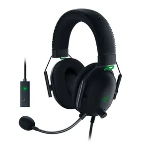 Razer BlackShark V2 X Headset Gaming, Headset Game Suara Surround 7.1 Berkabel Esports Multi-Platform Warna Hitam