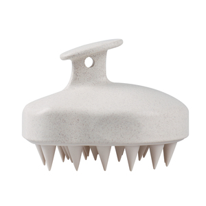 Eco Friendly <b>Wheat</b> Straw Hair Brush Scalp Exfoliating Scrubber Shampoo Brush Scalp Massager - Product Image 1