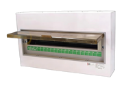 Boîtier de distribution d'énergie à montage en surface en acier laminé à froid certifié CE RoHS IP30 230/400V AC 100A basse tension pour usage résidentiel