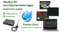 Enregistreur de données de température et d'humidité multi-capteurs Modbus Ethernet mobile 4G avec rapport automatique PDF/CSV, enregistreur de température