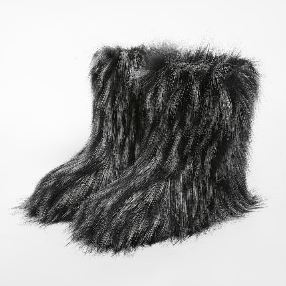 Noir avec pointe blanche
