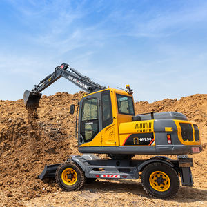 Excavadora de Ruedas de 9 Toneladas, EPA Euro 5, Hidráulica, de Tamaño Mediano, Fácil Operación para Ingeniería Municipal y Construcción Agrícola - Product Image 1