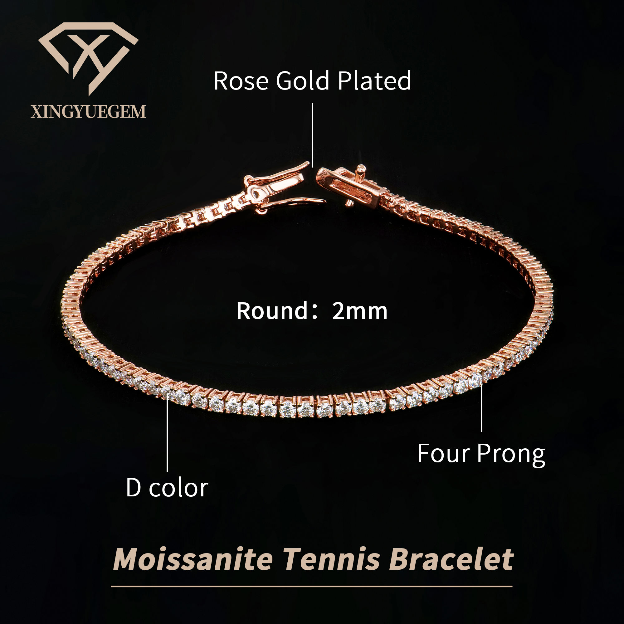 Rose Gold Plated