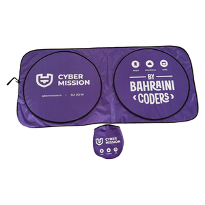 รับผลิตผ้าบังแดดรถยนต์แบบขายส่ง พิมพ์โลโก้ ผ้าบังแดดกระจกหน้ารถยนต์ ป้องกันความร้อน ผ้าคลุมบังแดดรถยนต์ - Product Image 3