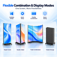 Écran LED pliable ultra-fin portable TOOSEN P1.53 P1.86 P2.5 testé en usine, mur vidéo pour affiches, ultra HD, pour publicités en magasin de marque