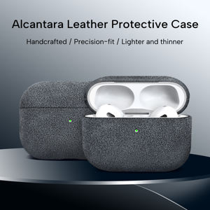 Étui pour <span class=keywords><strong>AirPods</strong></span> en Alcantara, protection intégrale pour <span class=keywords><strong>AirPods</strong></span> 4 Pro Pro2 Pro3 Samsung Buds 3 3Pro - Product Image 2