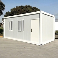 Estructura de Acero Prefabricada Modular Moderna e Impermeable para Viviendas Pequeñas, Contenedor, RV, Cochera, Baño, Taberna, Villa, Parque
