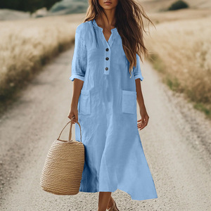 slim fit dress slacks On the Horizon Tunic Dress: Black