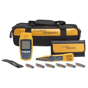 Kit MicroScanner PoE de Fluke Networks, vérificateur de câbles en cuivre, analyseur Ethernet pour câbles de catégorie 5-6A - Product Image 1