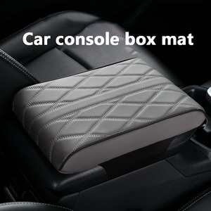 Cuscinetto Protettivo in Pelle per Bracciolo Anteriore Auto, Scatola Portaoggetti, Poggiagomito, Accessori Interni Sportivi - Product Image 3