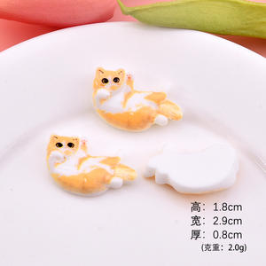 Accesorios de Resina con Forma de <span class=keywords><strong>Gato</strong></span>, Adhesivos Decorativos para Refrigerador, Carcasas de Teléfono y Escritorio, Material para Manualidades - Product Image 2