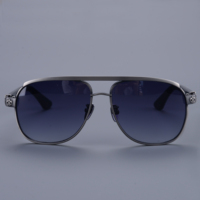 Lunettes de soleil de navigation OEM personnalisées en titane, double pont, monture intégrale, branches en acétate, protection UV400, légères, durables, unisexe, marque privée