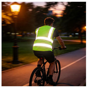 ملابس عاكسة للبناء، سترة عاكسة مخصصة بدون أكمام للبناء، ملابس عمل عاكسة للسلامة على الطرق، سترة أمان عاكسة للعمل - Product Image 1