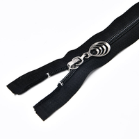 Tissage uni à fil ouvert 4 #   Fermeture éclair en nylon écologique de 20 cm avec curseur tendance pour vestes, manteaux et sacs