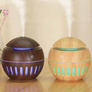 Creative New Humidifier USB Home Bedroom Desktop Atomizer <b>Wood</b> Design <b>Moisturizing</b> Night Light Less Than 0.5L Capacity - Product Image 2