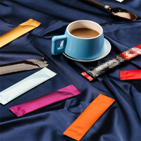 100 Sachets Mylar Colorés à Ouverture Supérieure en Feuille d'Aluminium pour Café Moulu, Fruits Séchés, Lait en Poudre, Liquides, Échantillons, Scellables à Chaud