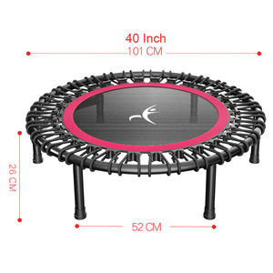 40英寸稳定 & 安静锻炼跳跃篮板圆形室内小型迷你健身蹦床 - Product Image 3