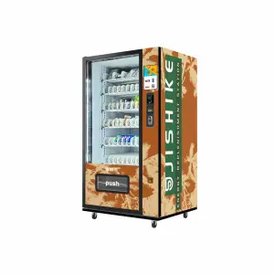 JSK Vending Machine Automatic Distributors Of Drinks Snack Pharmacy Vending Machine With Lcd Advertising Screen