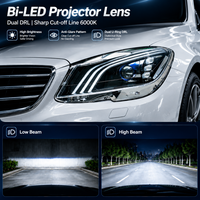 Ensemble de phares LED pour Classe C W205 2015-2020, phare LED complet avec DRL, lentille de projecteur style OE, 6000K 12V, Plug and Play