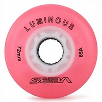 Ruedongle Roues de patins à roulettes lumineuses 64mm 72mm 80mm en PU scintillant avec noyau PP ABEC 7, accessoires de patinage personnalisables avec logo